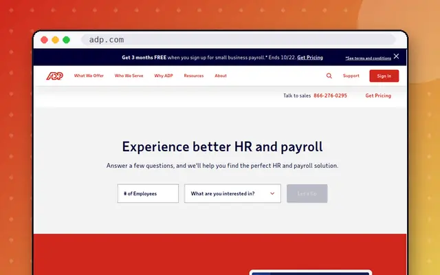 ADP RUN website preview