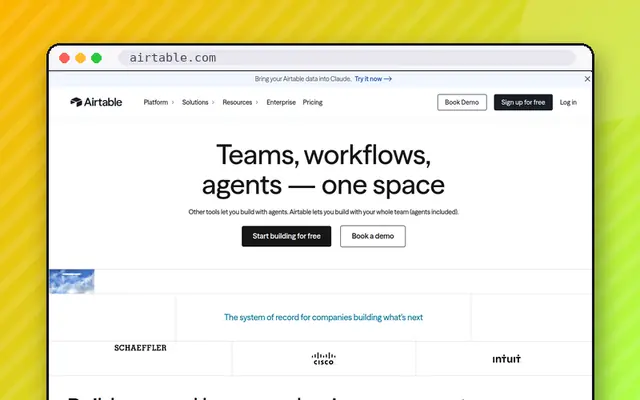 Airtable website preview