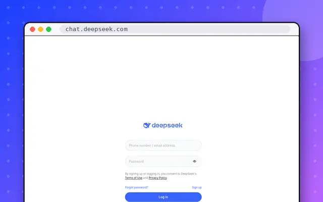 DeepSeek website preview