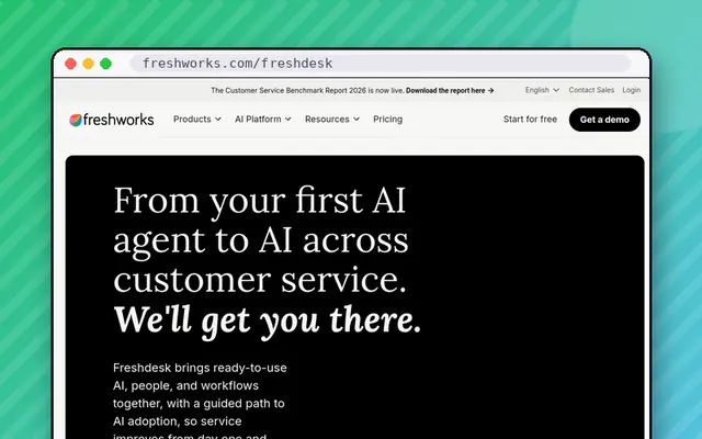 Freshdesk website preview
