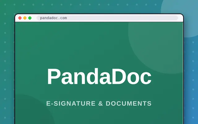 PandaDoc website preview