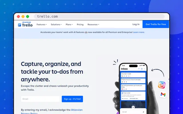 Trello website preview