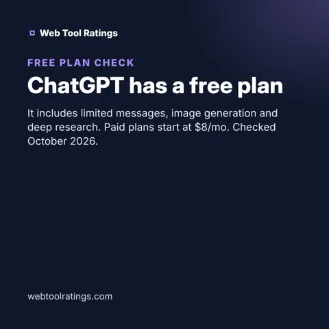 ChatGPT has a free plan